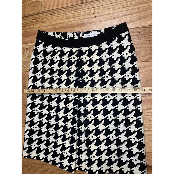 Costume National Womens Size 42 US 6 Black Ivory Houndstooth Wool Velvet Vintage - Picture 10 of 10